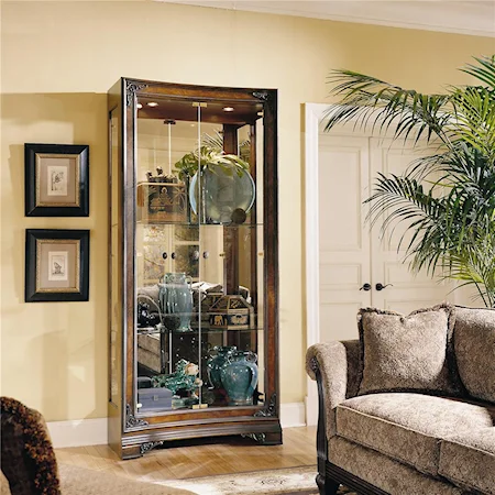 Glass Concave Display Cabinet